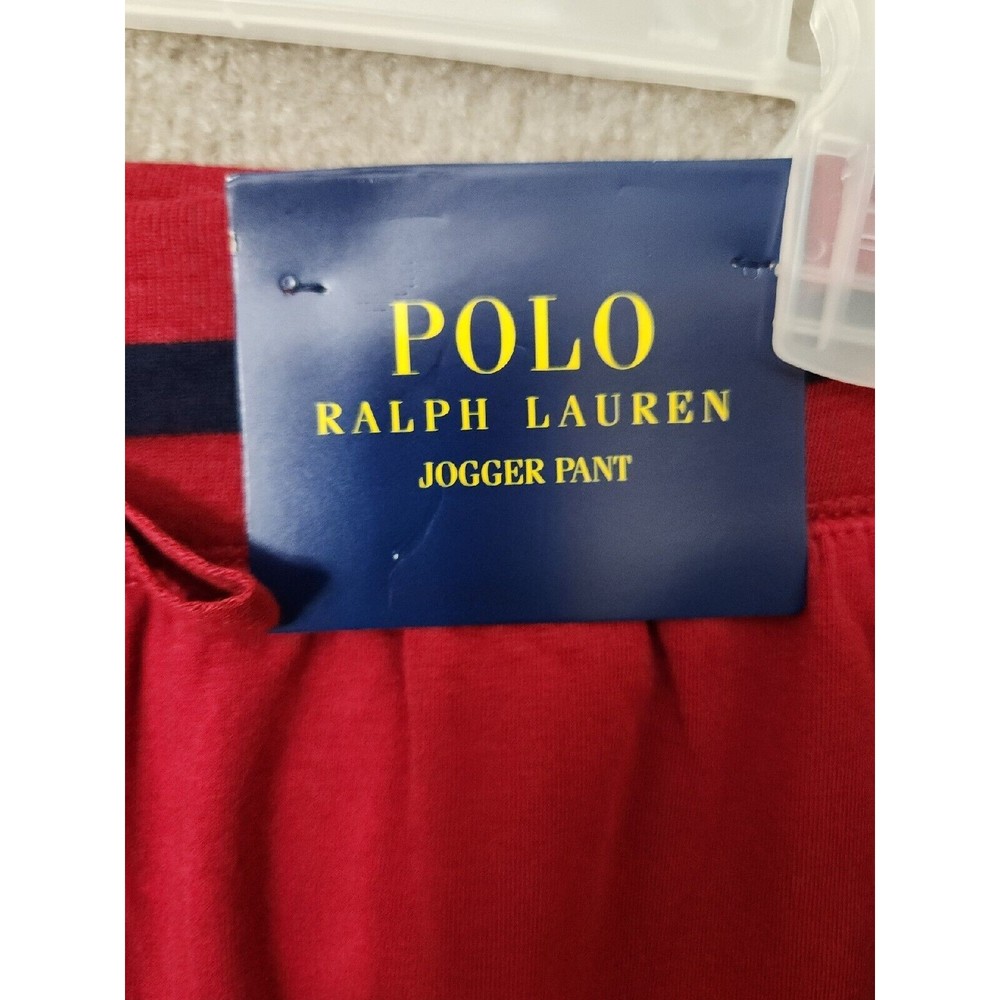 Polo Ralph Lauren Polo 67 Slim Flex Joggers Lounge Pants Mens Medium Red NEW - Picture 4 of 9